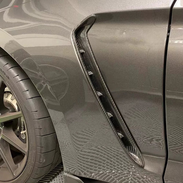 Carbon Fiber Side Fender Air Vent Trim - Ford Mustang Shelby GT350