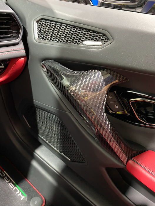 Dry Carbon Fiber Door Handel Cover -  Lamborghini Huracan