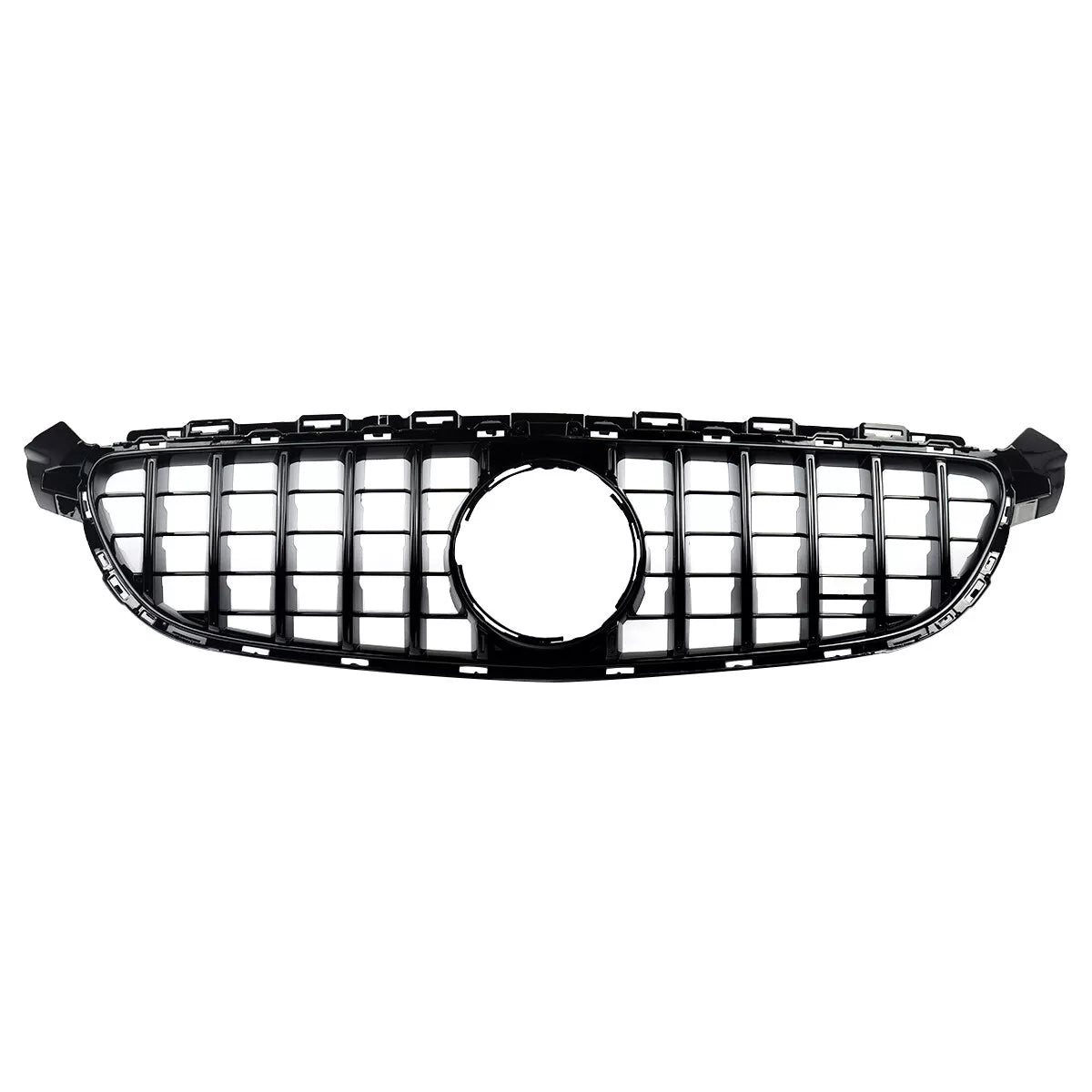 Gloss Black GT R Grille Grill For Mercedes-Benz W205 C63 C63S 2015-2018