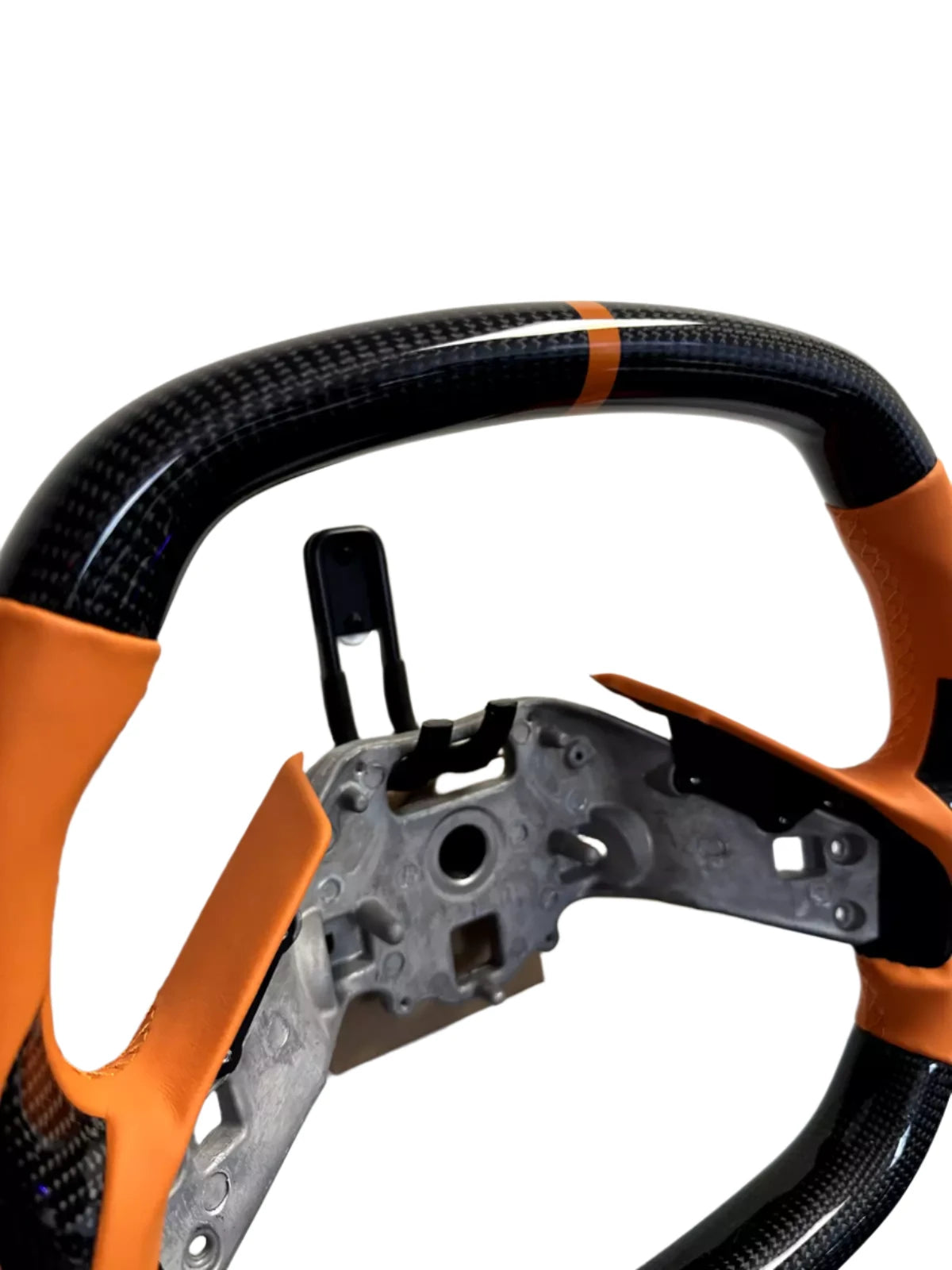 Carbon Fiber Steering Wheel W/ Orange Grip - Corvette C8