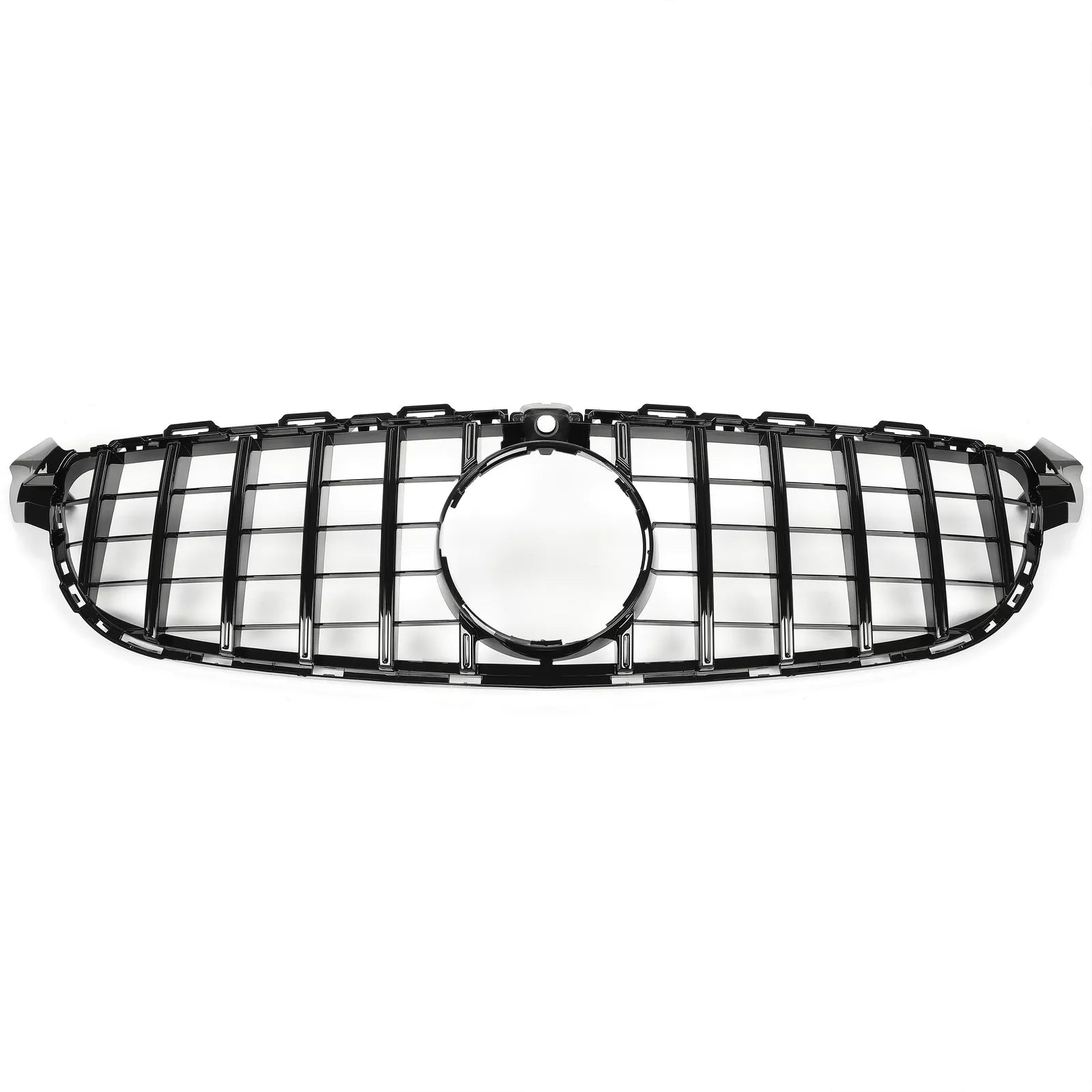 Gloss Black GT R Grille Grill For Mercedes-Benz W205 C63 C63S 2015-2018