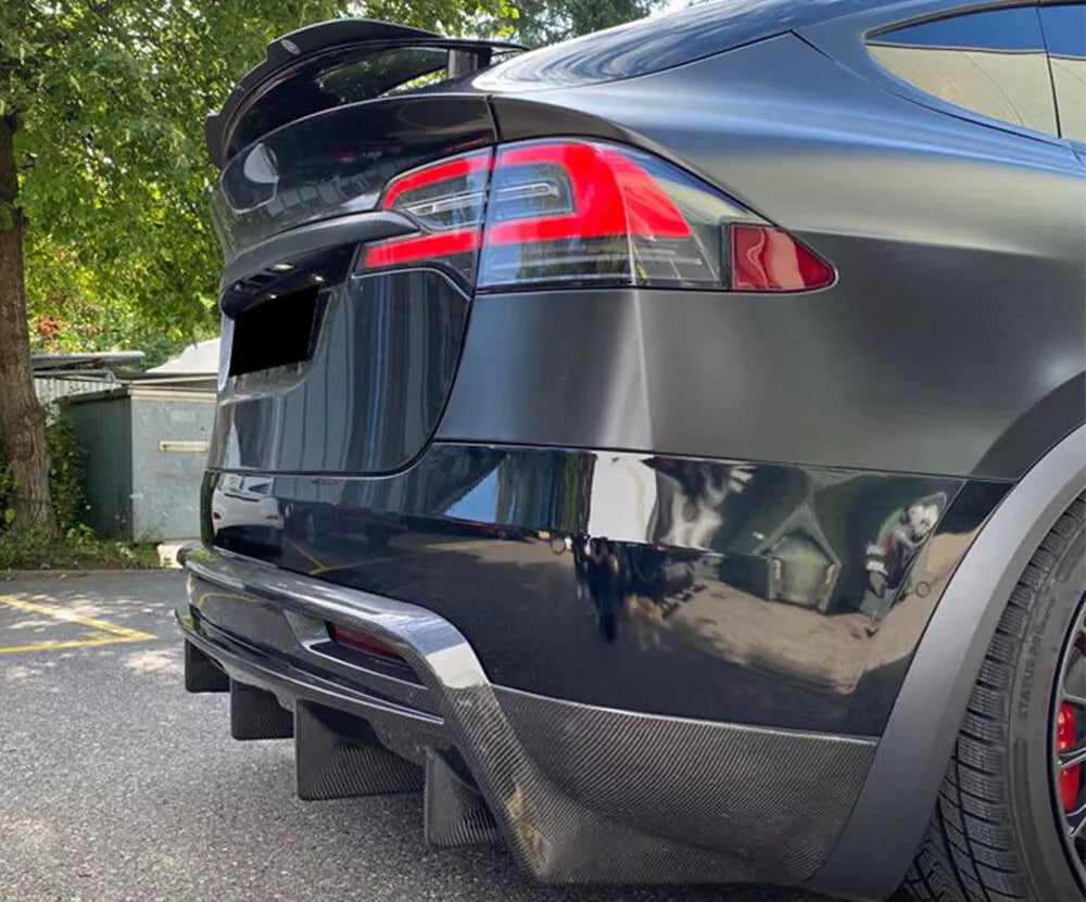 Carbon Fiber Rear Diffuser -  Tesla Model X 2016-21