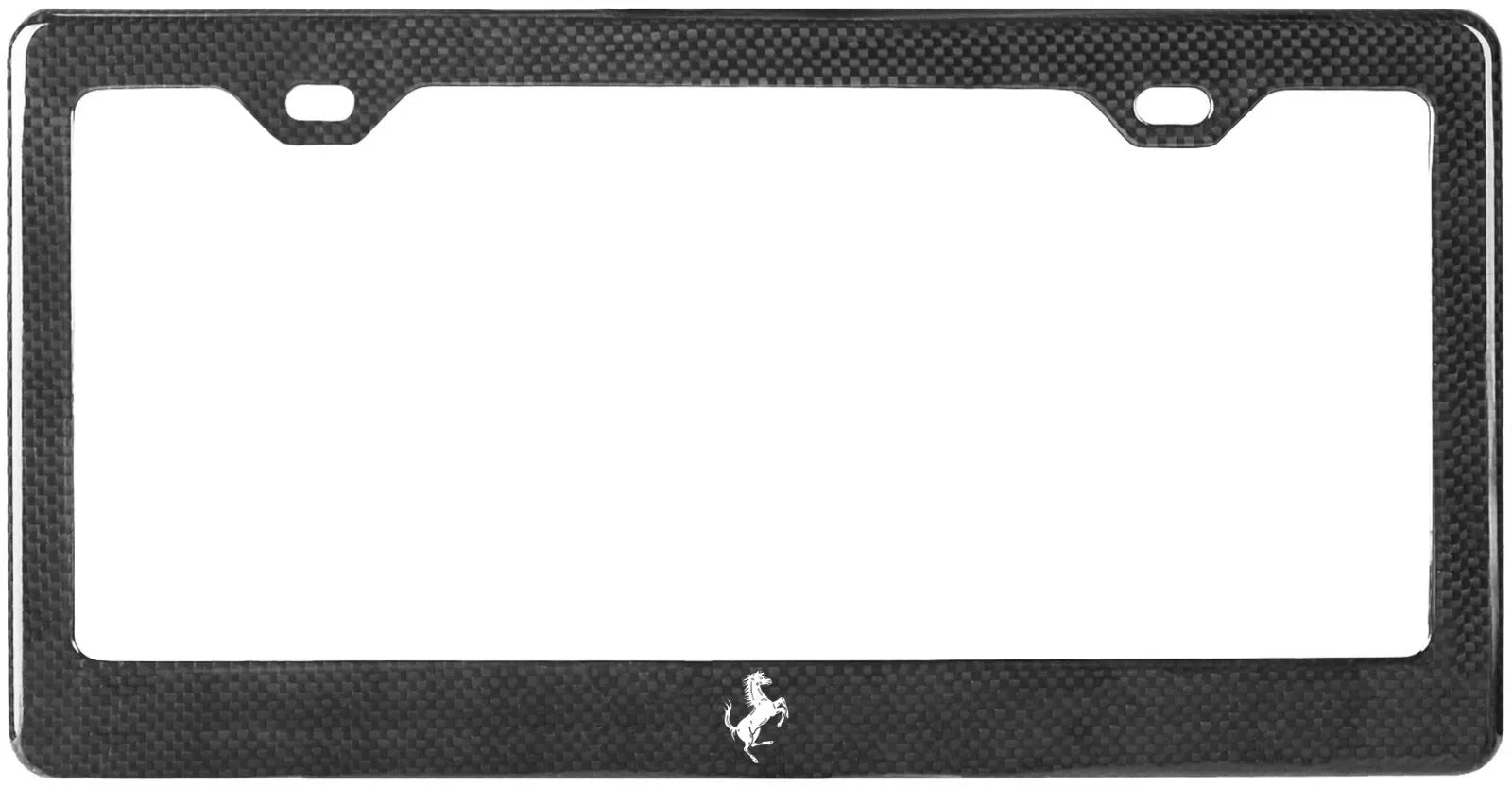 Carbon Fiber License Plate Frame - Ferrari