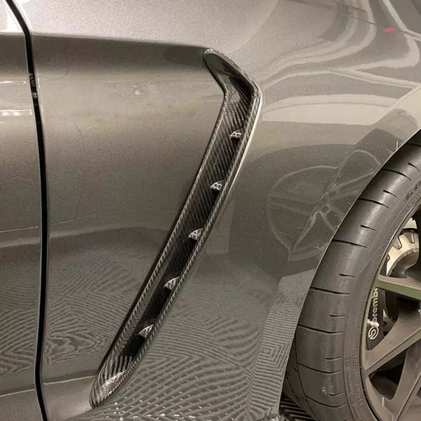 Carbon Fiber Side Fender Air Vent Trim - Ford Mustang Shelby GT350