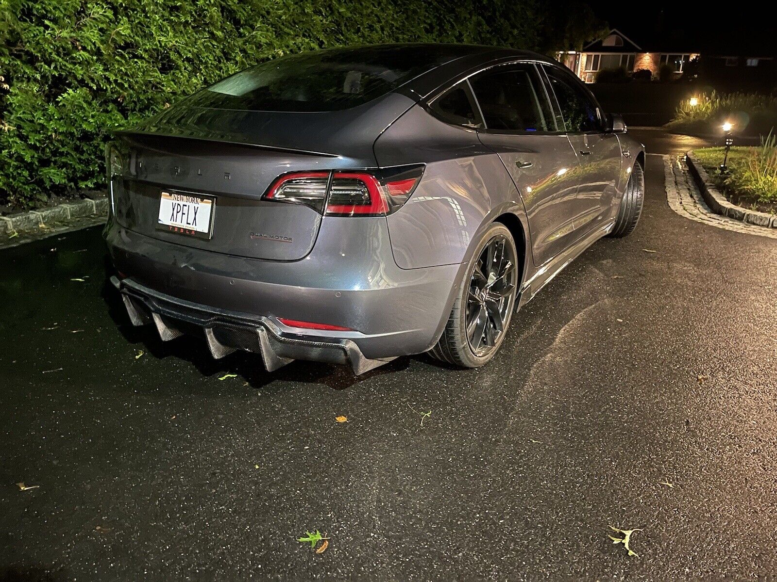 Carbon Fiber Rear Diffuser - Tesla Model 3