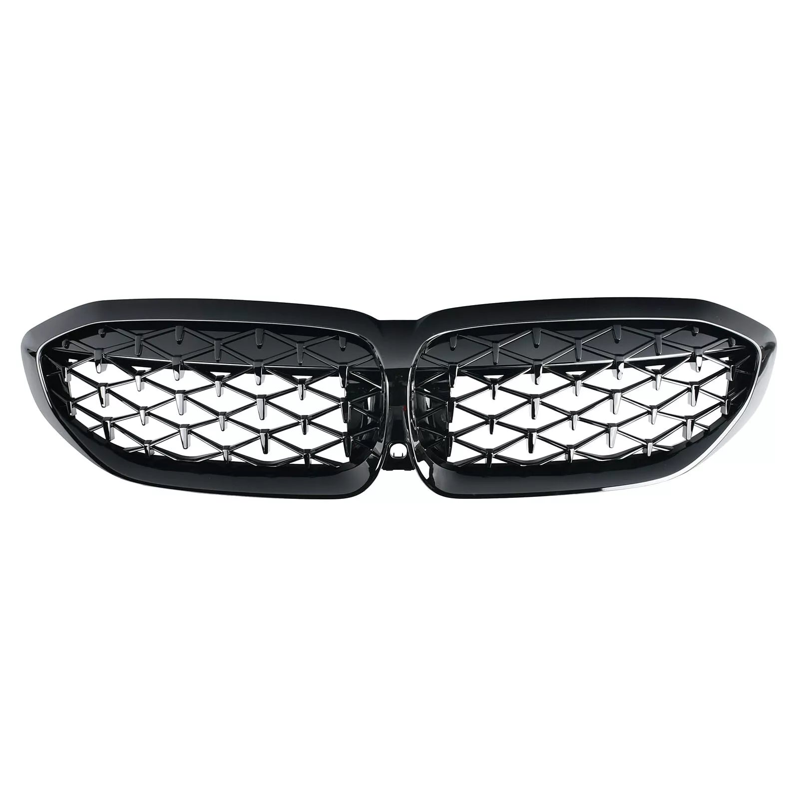 Gloss Black Diamond style Front Grilles - BMW G20 / G28 3 Series 2019-2022