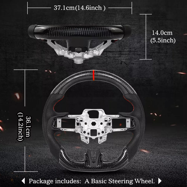 Carbon Fiber Steering Wheel Ford Mustang GT 2018-2022
