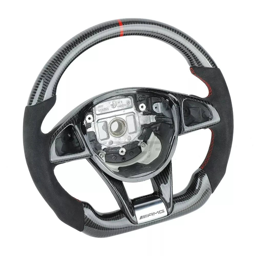 Carbon Fiber Steering Wheel w/ Stripe - Mercedes Benz G-Class