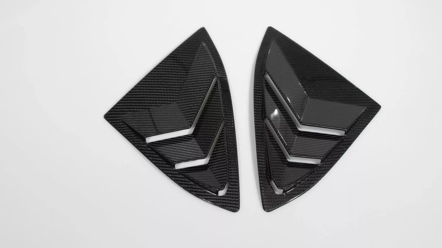 Carbon Fiber Window louver Cover Trim - Corvette C8 Coupe 2020-2024+