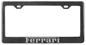 Carbon Fiber License Plate Frame - Ferrari