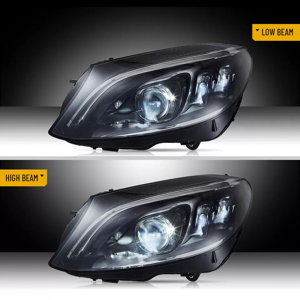 Full LED Headlights - Mercedes Benz C-Class AMG W205 2015-2021