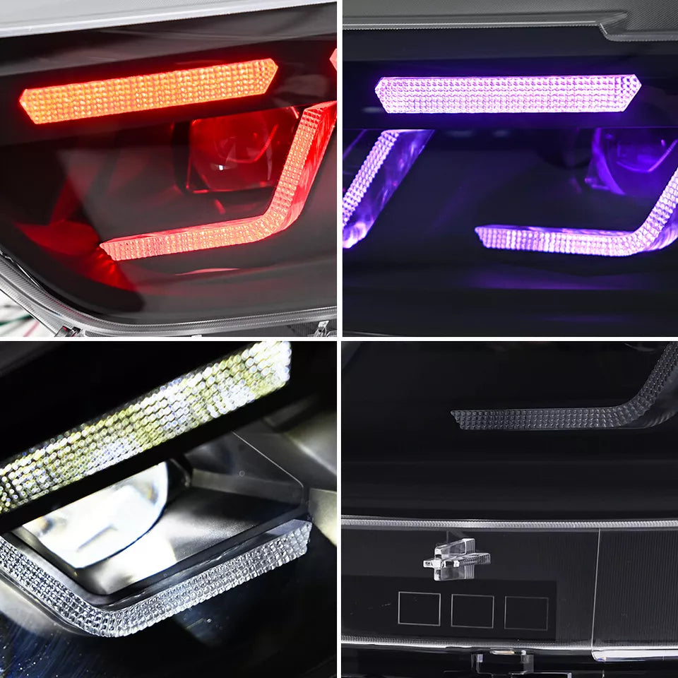 RGB DRL LED Headlights Set - Ford Mustang