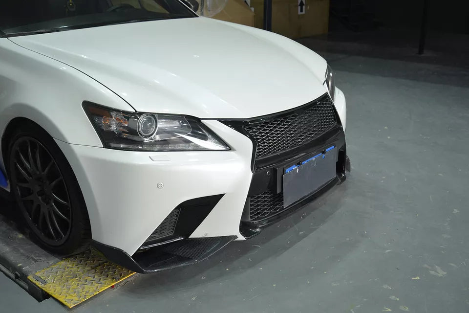 Carbon Fiber Front Bumper Lip Side Spiltter - Lexus GS F Sport 2013-2015