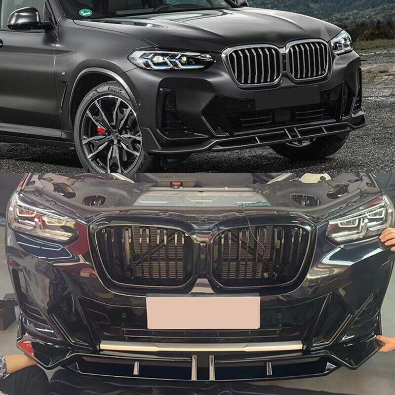 ABS Gloss Black Front Lip - BMW X3 G01 X4 G02 LCI M Sport