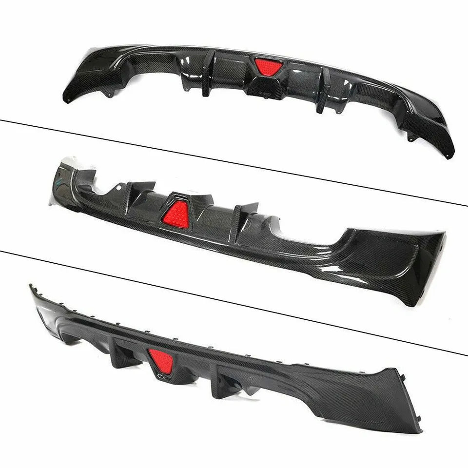 Carbon Fiber Rear Diffuser w/ LED BMW F22 / F23 2 Series