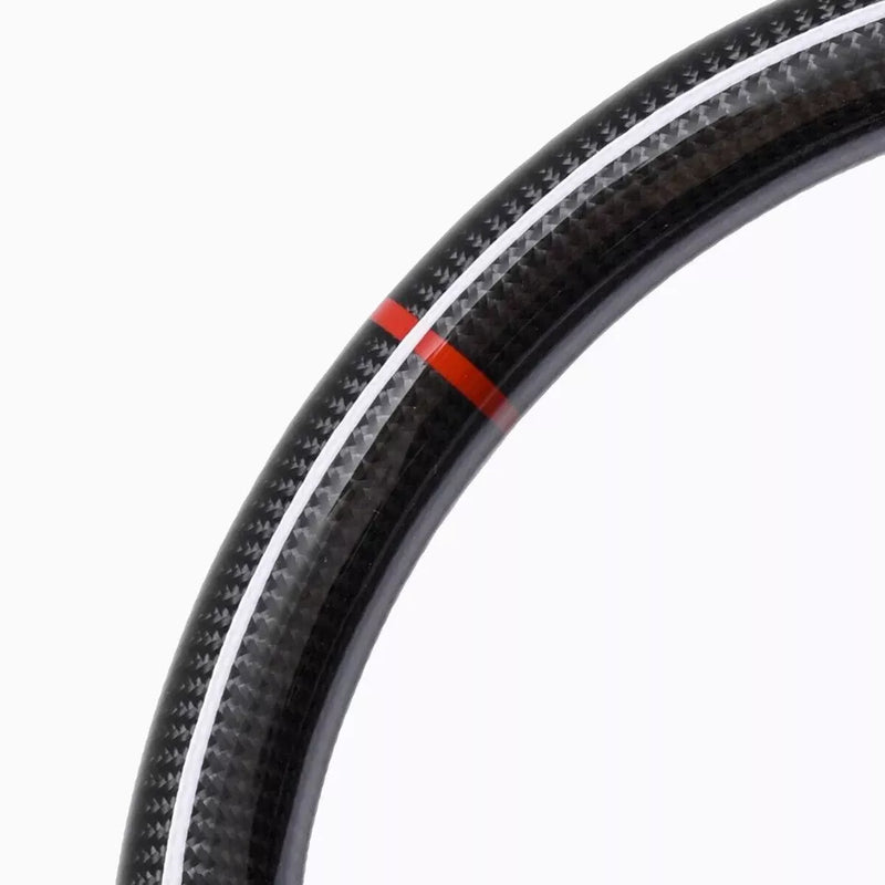 Carbon Fiber Steering Wheel w/ Red Stripe - Lexus IS250/IS300/IS350/ & RX350
