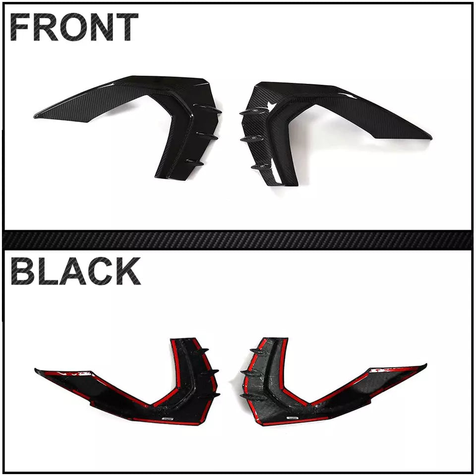 Carbon Fiber Side Canard Vent Fins - Audi RS3/S3/A3 8Y