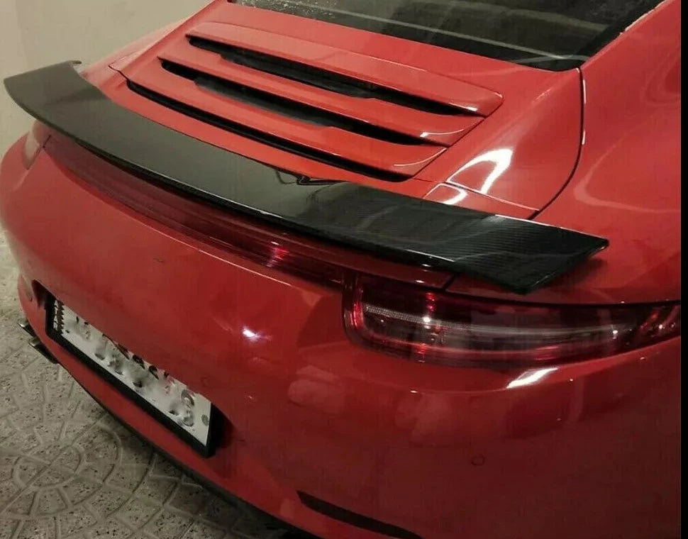 Carbon Fiber Rear Trunk Spoiler Wing - Porsche 911 991.2 Carrera 4S Turbo GTS