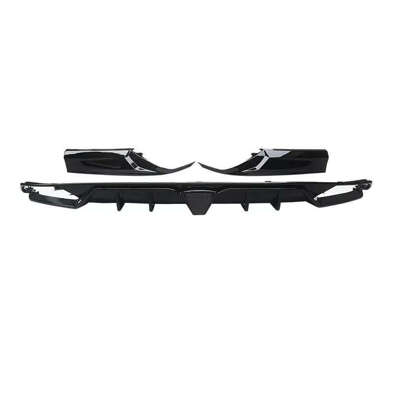 Gloss Black Honda Accord Rear Diffuser + Corner Apron Spats W/ LED