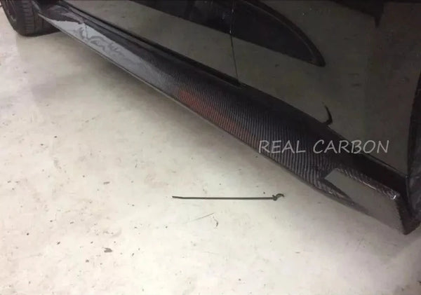 Carbon Fiber Side Skirts Extension w/ winglets - Ford Mustang GT 2015-2022