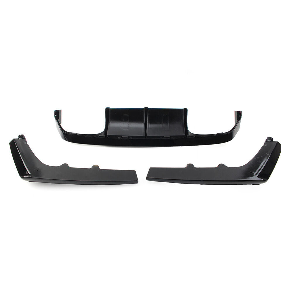 ABS Gloss Black V Style Rear Bumper Diffuser W/LED Brakelight  - BMW M3/M4 F80/F82/F83 2015-2020