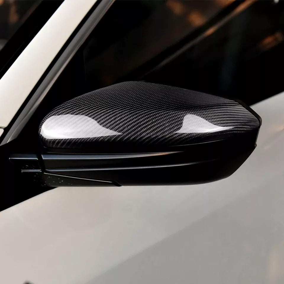 Carbon Fiber Car Door Mirror Cover Cap - Honda Civic 10th Gen