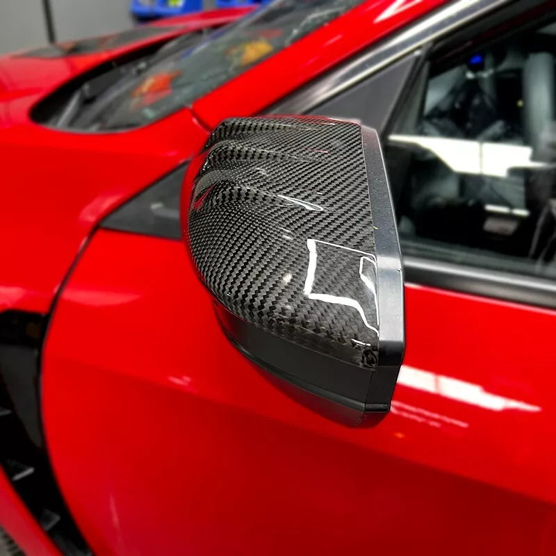 Carbon Fiber Mirror Caps Replacement - Honda Civic 10th Gen (2016-2021)