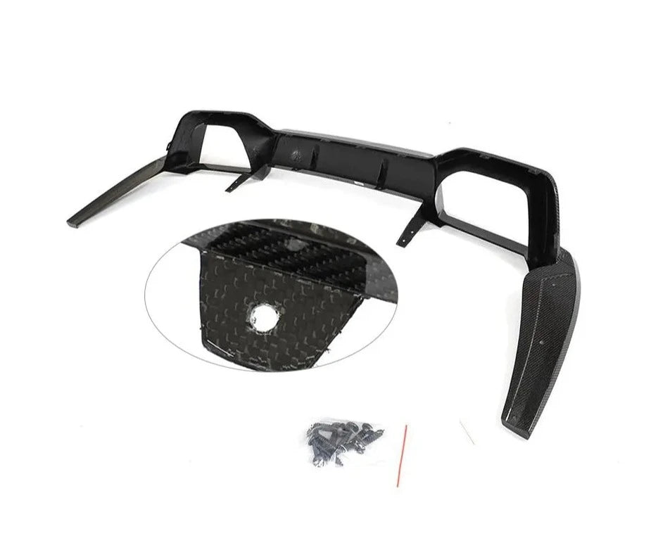 3D Style Carbon Fiber Rear Diffuser - BMW F98/G02 X4M