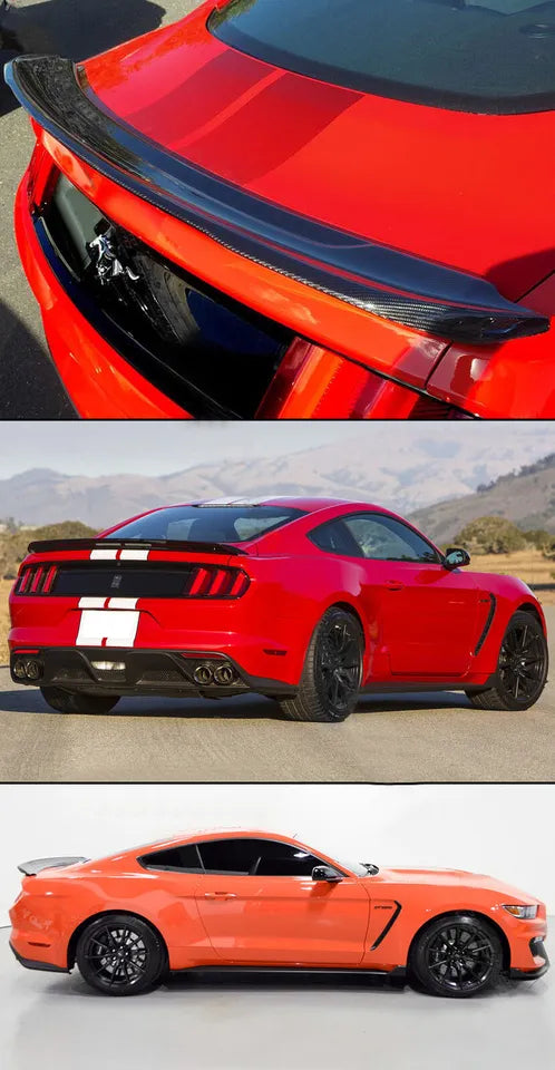 GT Style Carbon Fiber Trunk Spoiler -  Ford Mustang