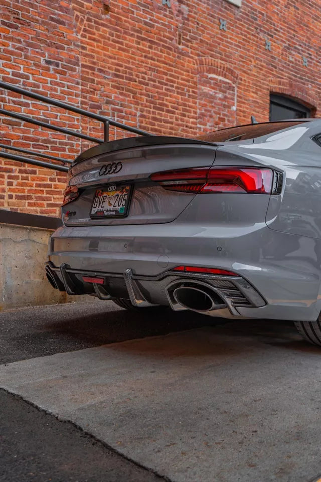 Carbon Fiber Rear Diffuser w/ LED  - RS5 2020+