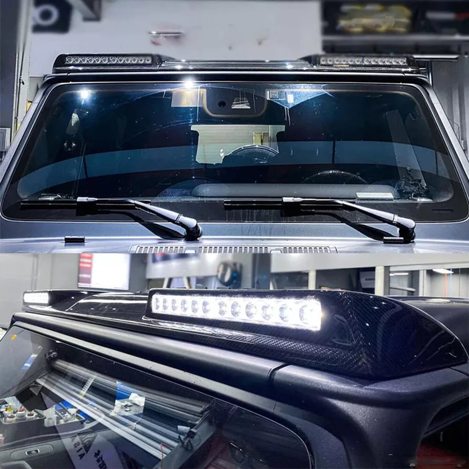 Carbon Fiber Front Roof Spoiler -  Mercedes Benz G Wagon W463 W464 G550 G63 2019+