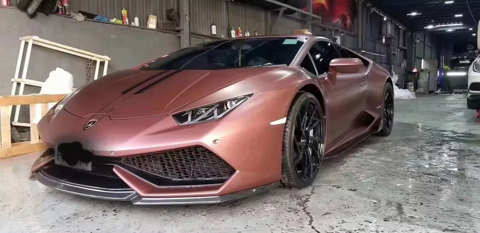 V Style Carbon Fiber Front Lip - LAMBORGHINI HURACAN LP610