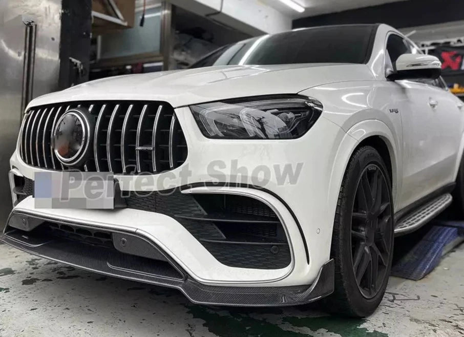 Carbon Fiber Front Bumper Splitter Lip - Mercedes Benz W167 C167 GLE450 GLE63 AMG Coupe