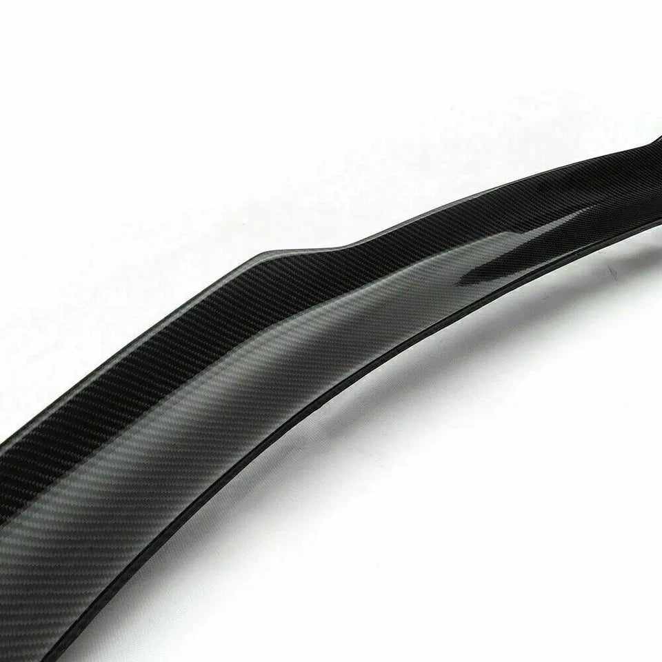 H Style Carbon Fiber Rear Trunk Spoiler - Ford Mustang