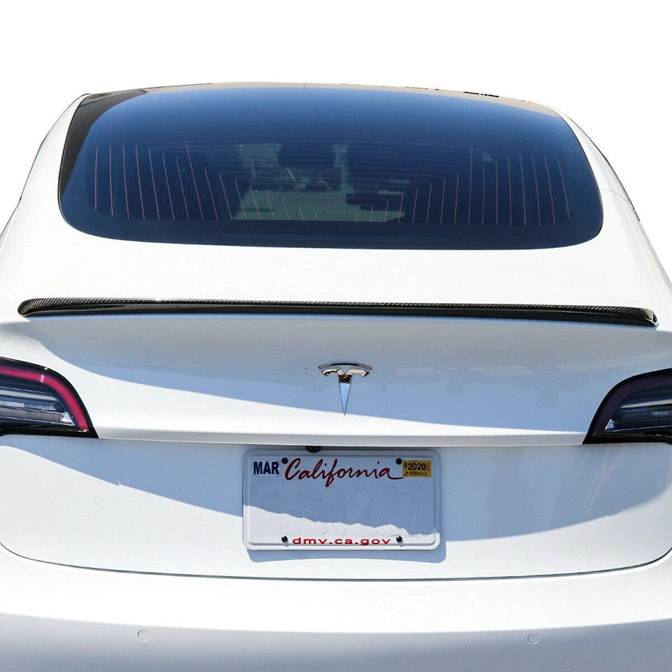 Carbon Fiber Trunk Spoiler - 2018-2023 Tesla Model 3