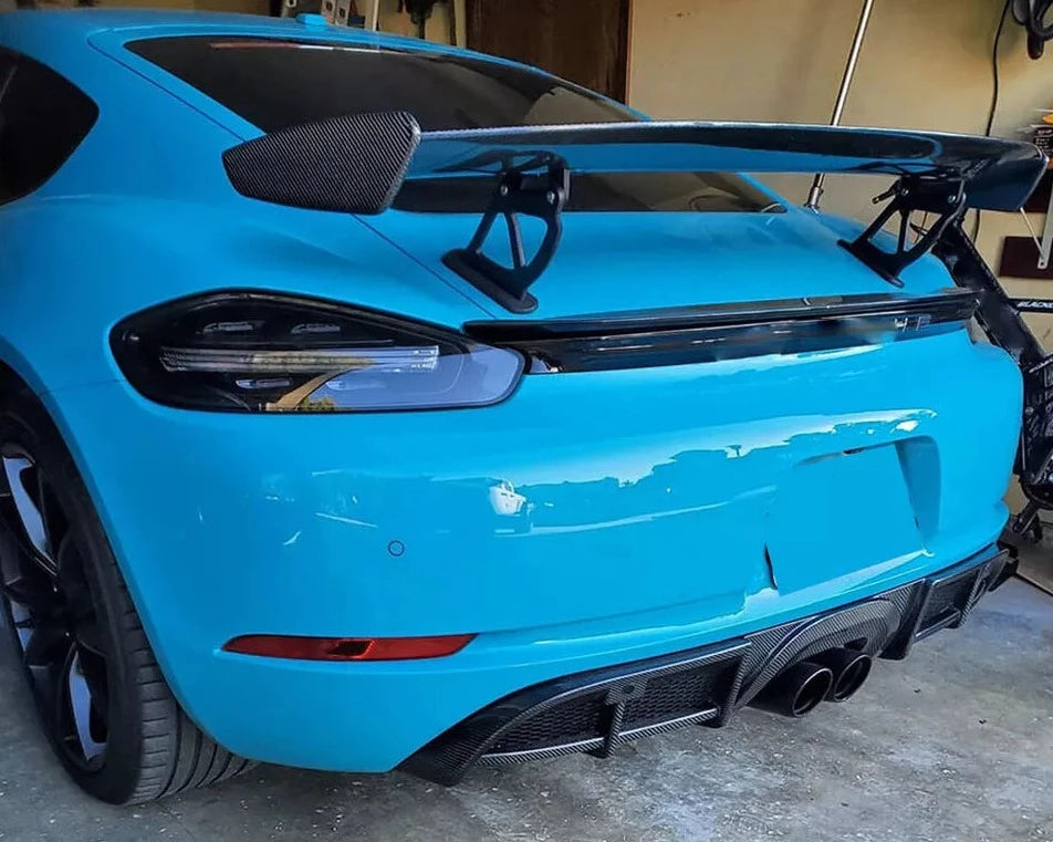 Carbon Fiber Rear Diffuser - Porsche 718 Boxster & Cayman