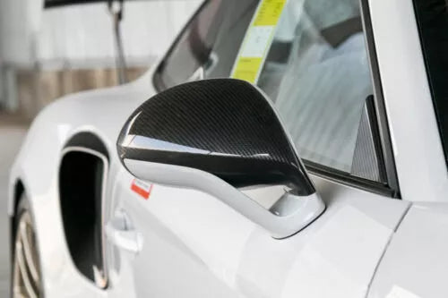 Carbon Fiber Side Mirror Cover Caps Add On - Porsche 911 991 GT2 GT3