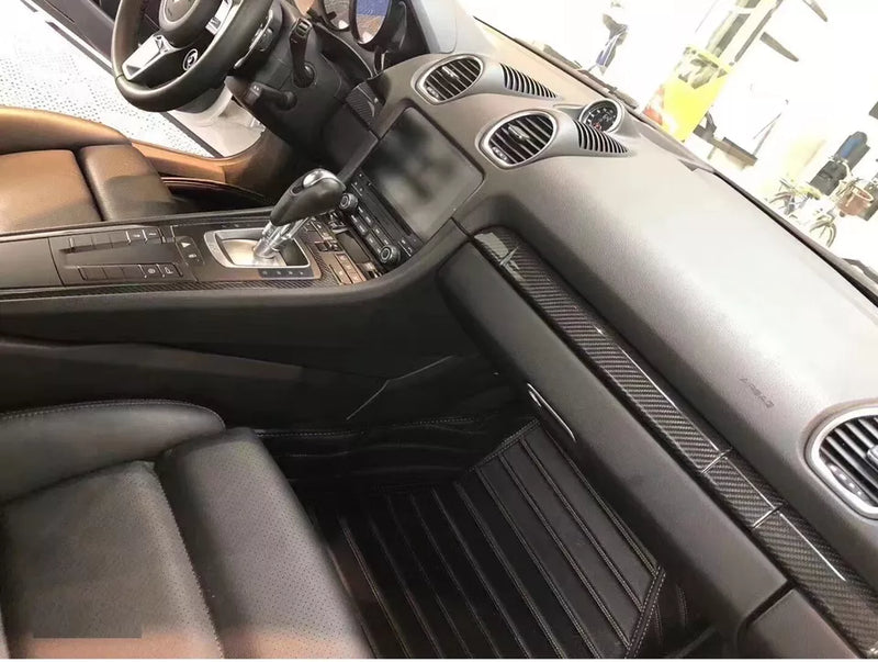 Carbon Fiber Interior Cover Trim Kit - Porsche 911 718 981 Boxster Cayman