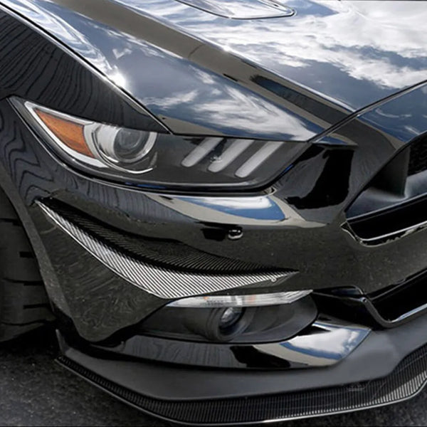Carbon Fiber Front Bumper Canard  - Ford Mustang