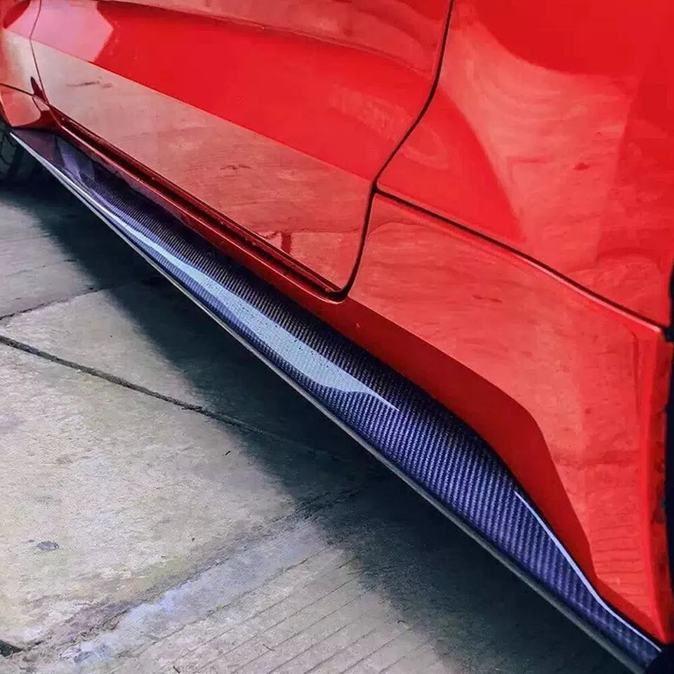 Carbon FIber Side Skirts Extension - Ford Mustang GT 2015-2022