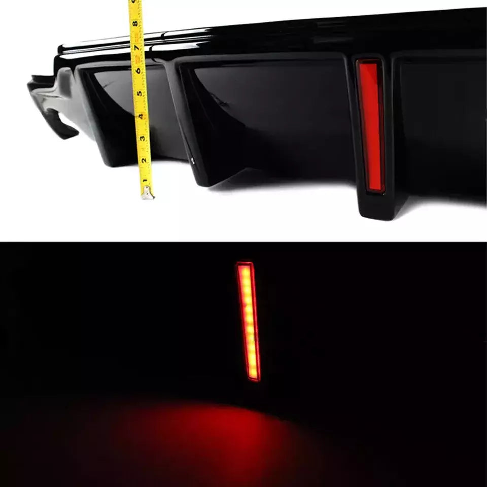 Gloss Black Rear Diffuser W/Led Light - Lexus IS250 IS350 Sedan 2006-2013