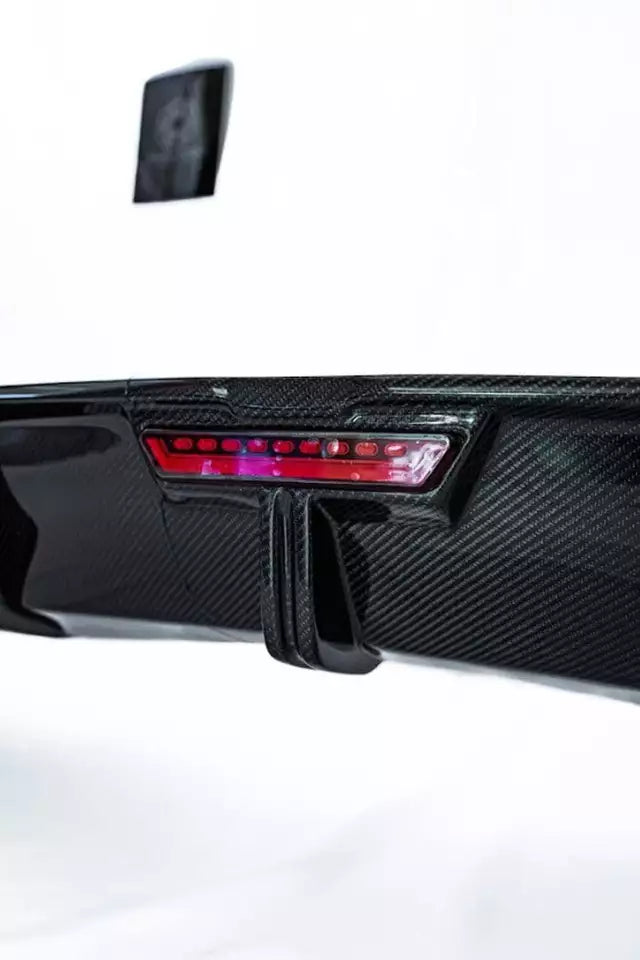 Carbon Fiber Rear Diffuser w/ LED  - RS5 2020+