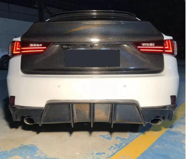 V2 Carbon Rear Bumper Diffuser - Lexus IS-F IS250 IS300 IS350