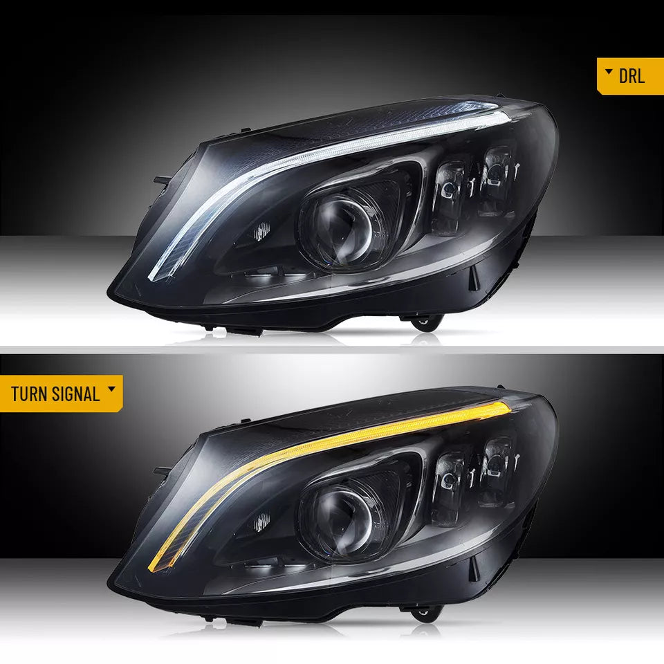 Full LED Headlights - Mercedes Benz C-Class AMG W205 2015-2021