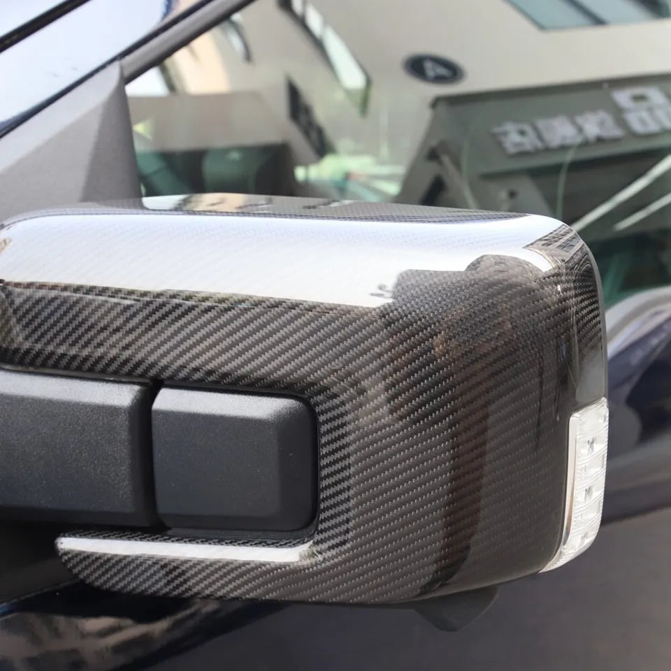 carbon fiber Side Wing Mirror Caps Cover - F150 F-150 2021-24