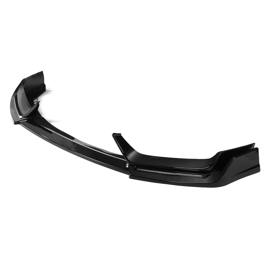 GLOSS BLACK LED FRONT BUMPER LIP W/ LED - HONDA CIVIC Si & HATCHBACK