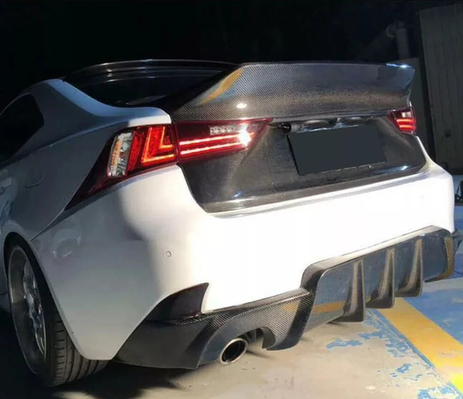 V2 Carbon Rear Bumper Diffuser - Lexus IS-F IS250 IS300 IS350