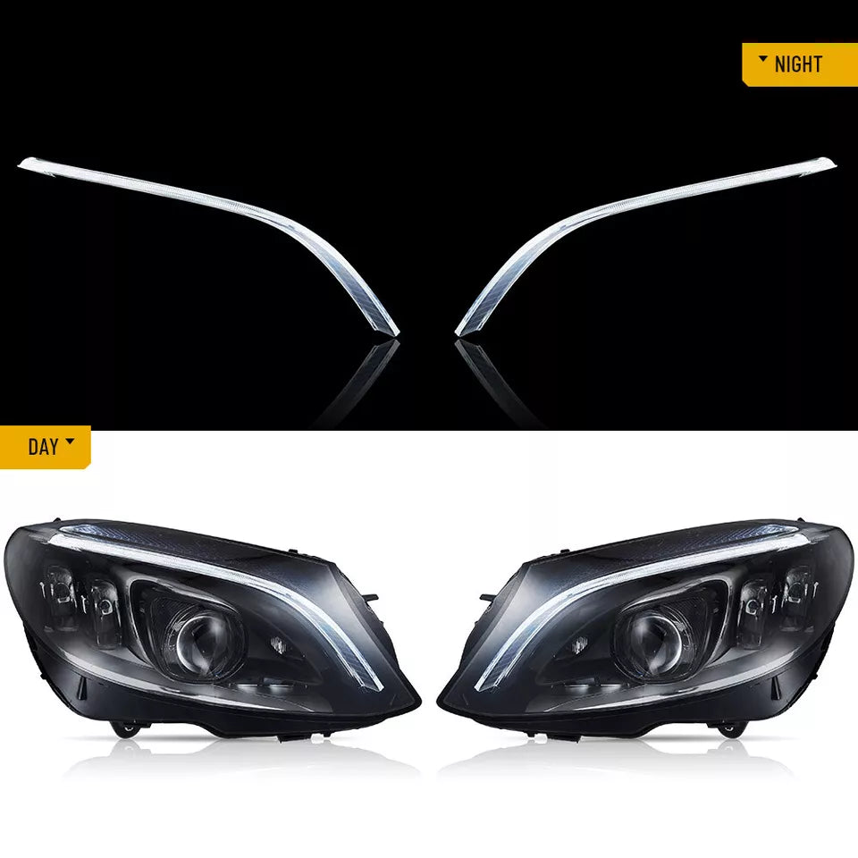 Full LED Headlights - Mercedes Benz C-Class AMG W205 2015-2021