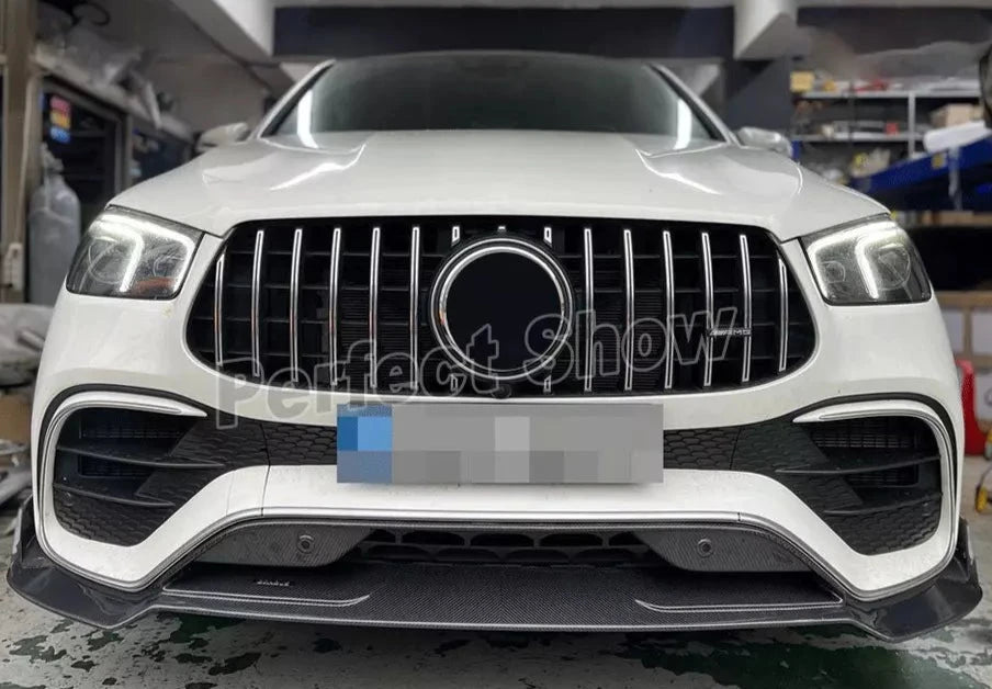 Carbon Fiber Front Bumper Splitter Lip - Mercedes Benz W167 C167 GLE450 GLE63 AMG Coupe