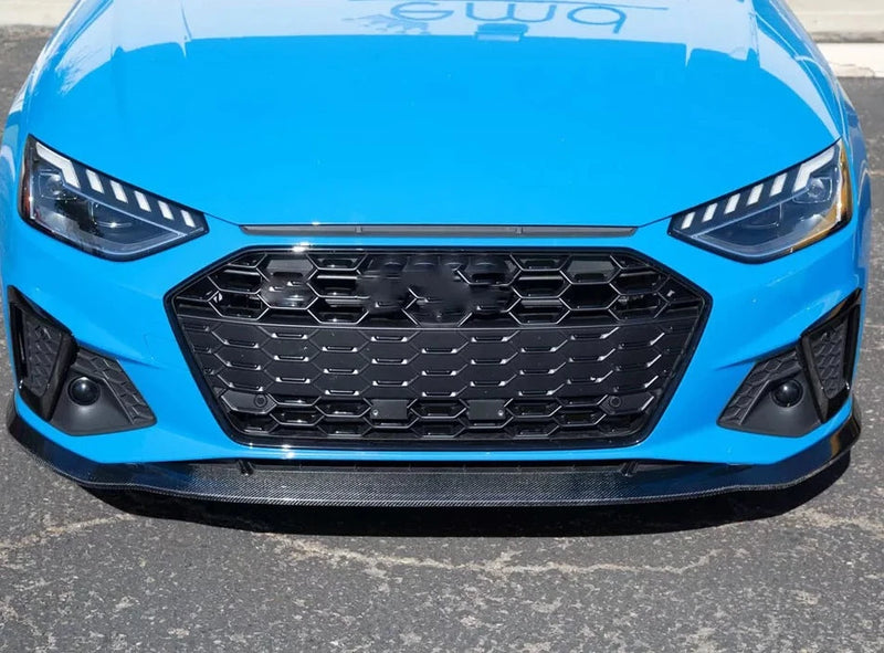 Carbon Fiber Front Lower Lip - Audi A4/S4 B9 S-LINE